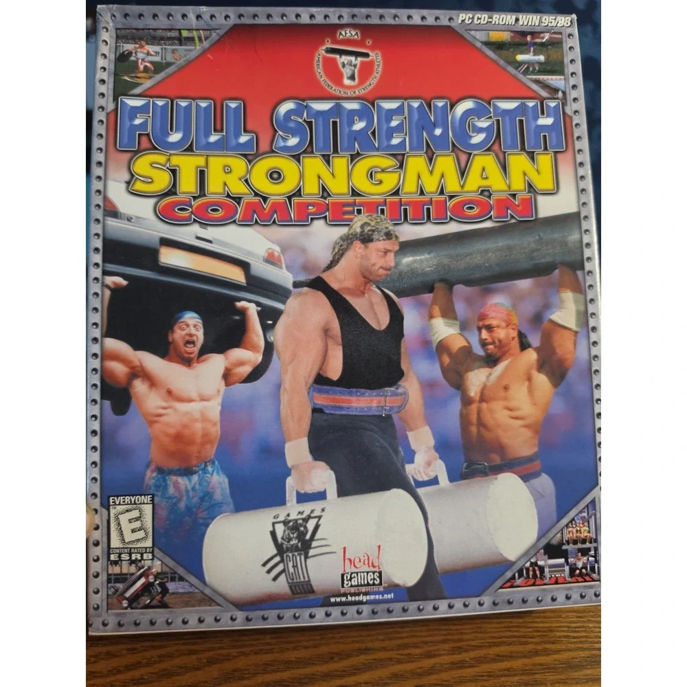Full Strength Strongman Competition PC CD body builder muscle sports arcade game